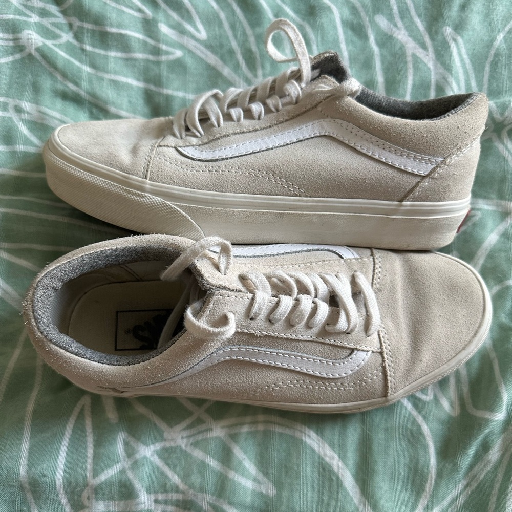 Vans Old Skool|White Suede|M 6.5/W 8